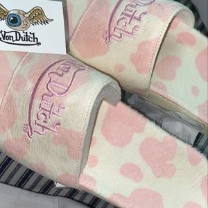 Authentic Avon Dutch slides *NEVER WORN* size 8.